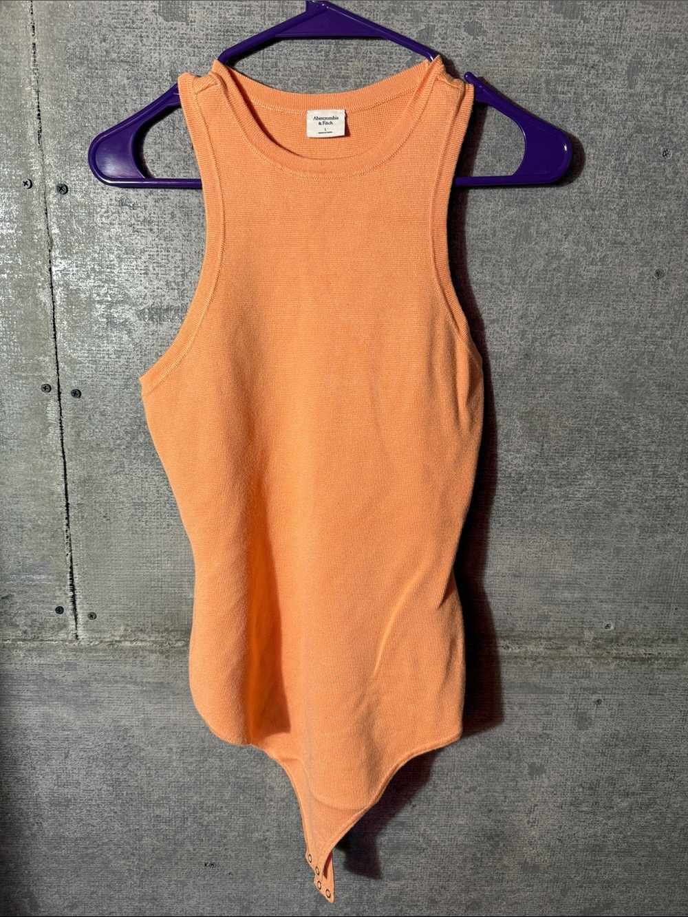 Abercrombie & Fitch Orange Crewneck Tee